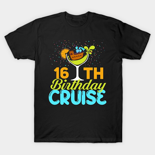 Funny 16th Birthday Cruise T-Shirt by Kesehatan Ibu Dan Anak